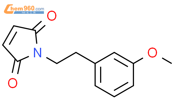 140481 06 7 1H Pyrrole 2 5 dione 1 2 3 methoxyphenyl ethyl 化学式结构式