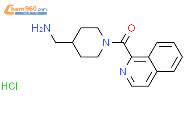 1417793 37 3 4 Aminomethyl Piperidin 1 Yl Isoquinolin 1 Yl Methanone