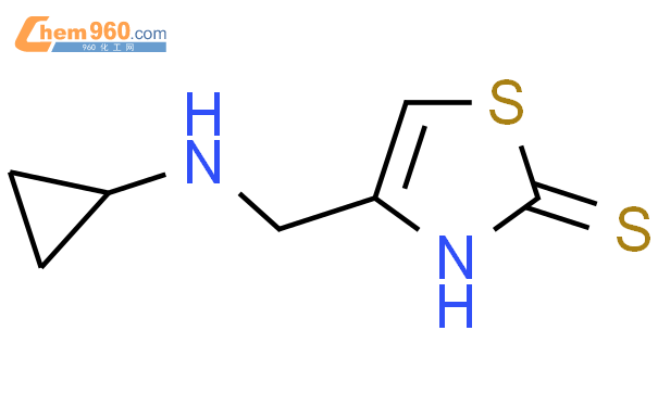 1420968 55 3 4 环丙基氨基 甲基 噻唑 2 硫醇化学式结构式分子式mol 960化工网