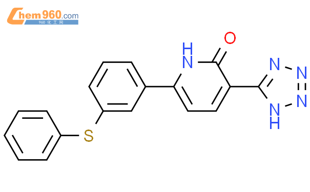 142499 04 5 2 1H Pyridinone 6 3 Phenylthio Phenyl 3 1H Tetrazol 5