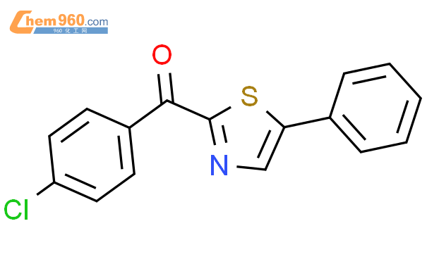 143423 52 3 Methanone 4 chlorophenyl 5 phenyl 2 thiazolyl 化学式结构式