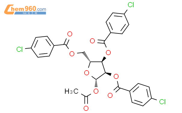 1 O 乙酰氧基 2 3 5 三 O 4 氯苯甲酰 氧基 β D 呋喃核糖CAS号144084 01 5 960化工网