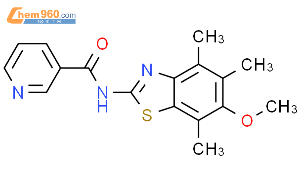 145096 38 4 3 Pyridinecarboxamide N 6 Methoxy 4 5 7 Trimethyl 2