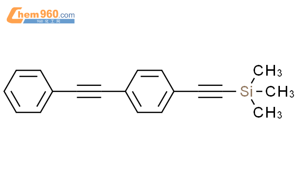 4-苯乙炔基苯乙炔基三甲基硅烷结构式