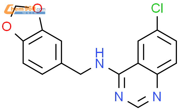 N Benzodioxol Ylmethyl Chloroquinazolin Amine