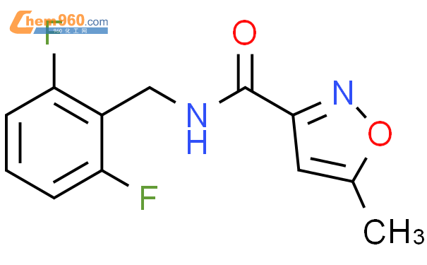 150517 43 4 3 Isoxazolecarboxamide N 2 6 Difluorophenyl Methyl 5