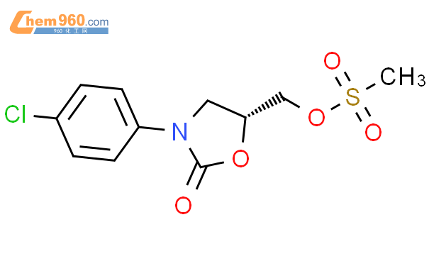 Oxazolidinone Chlorophenyl Methylsulfonyl Oxy