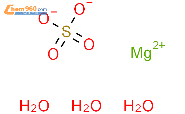 三水硫酸镁结构式,三水硫酸镁化学式 960化工网