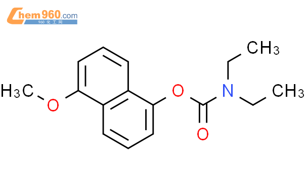 155500 85 9 Carbamic acid diethyl 5 methoxy 1 naphthalenyl ester化学式