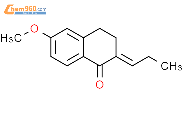 16252 56 5 1 2H Naphthalenone 3 4 dihydro 6 methoxy 2 propylidene 化学式