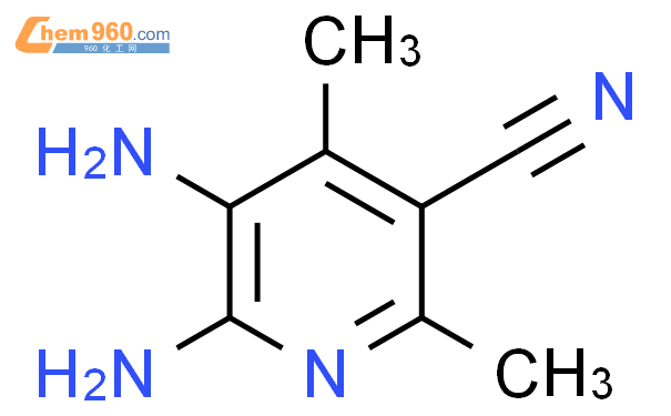 168123 74 8 3 Pyridinecarbonitrile 5 6 diamino 2 4 dimethyl 化学式结构式分子