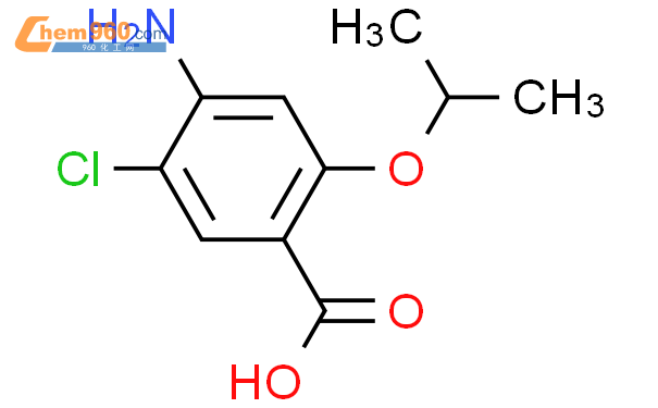 172093 27 5 Benzoic acid 4 amino 5 chloro 2 1 methylethoxy CAS号