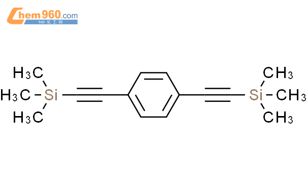 1,4-双[(三甲基甲硅烷基)乙炔]苯结构式