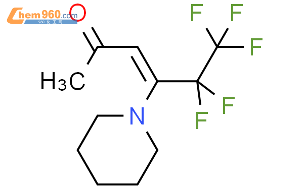 186295 02 3 3 Hexen 2 one 5 5 6 6 6 pentafluoro 4 1 piperidinyl 化学式