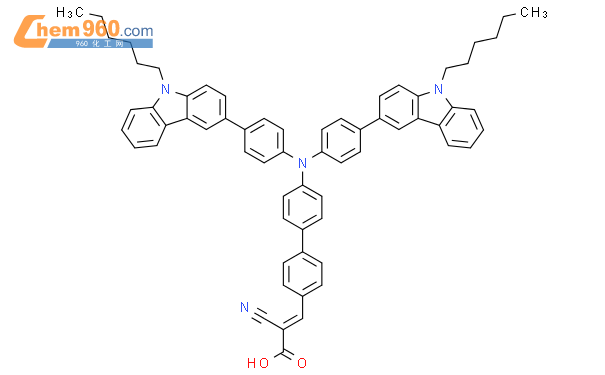 1865668 91 2 2 Propenoic Acid 3 4 Bis 4 9 Hexyl 9H Carbazol 3 Yl