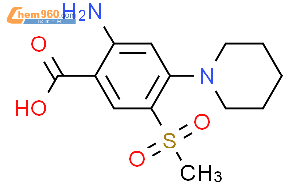 190368 00 4 Benzoic Acid 2 Amino 5 Methylsulfonyl 4 1 Piperidinyl