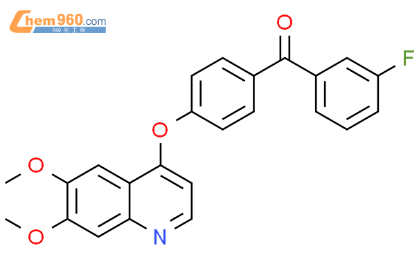 190726 70 6 Methanone 4 6 7 Dimethoxy 4 Quinolinyl Oxy Phenyl 3