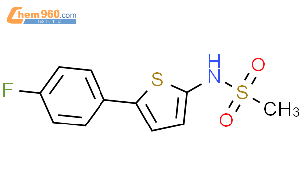 190966 99 5 METHANESULFONAMIDE N 5 4 FLUOROPHENYL 2 THIENYL CAS号