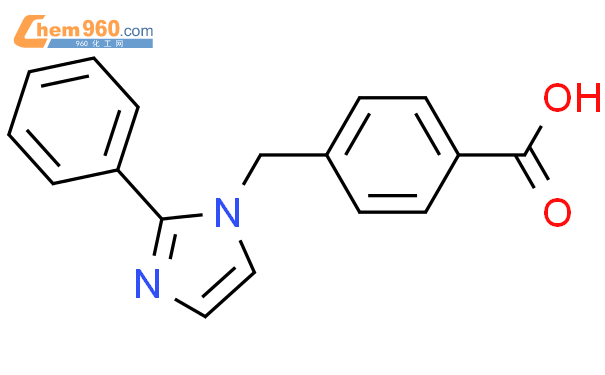 192637 19 7 Benzoic acid 4 2 phenyl 1H imidazol 1 yl methyl 化学式结构式