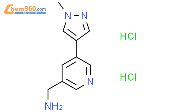 1949816 16 3 5 1 Methyl 1H Pyrazol 4 Yl Pyridin 3 Yl Methanamine