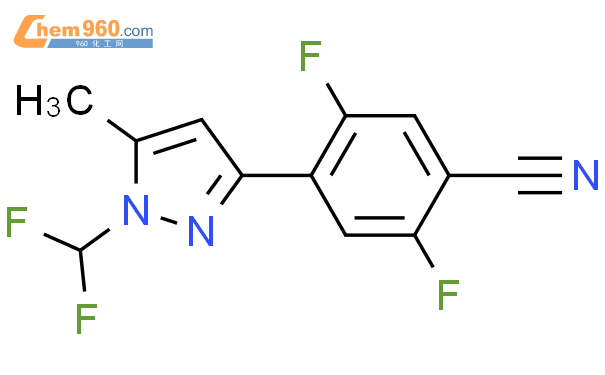 198280 12 5 Benzonitrile 4 1 Difluoromethyl 5 Methyl 1H Pyrazol 3