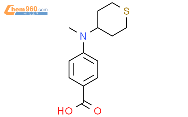 1996983 82 4 4 Methyl Tetrahydro 2H Thiopyran 4 Yl Amino Benzoic Acid