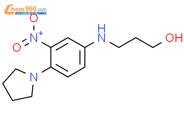 202279 82 1 1 Propanol 3 3 nitro 4 1 pyrrolidinyl phenyl amino 化学式