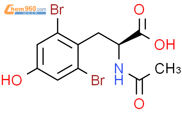 Tyrosine N Acetyl Dibromo Molsmiles