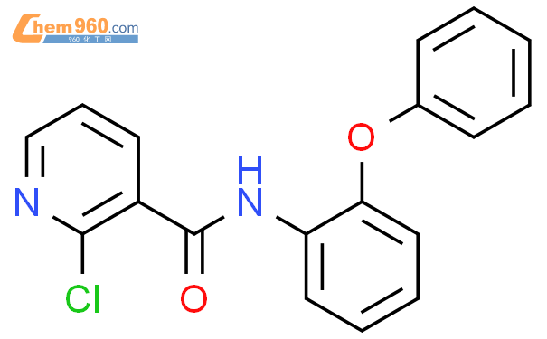 202400 41 7 3 Pyridinecarboxamide 2 chloro N 2 phenoxyphenyl 化学式结构式