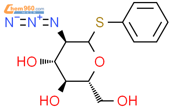 202462 37 1 D Glucopyranoside phenyl 2 azido 2 deoxy 1 thio 化学式结构式分子