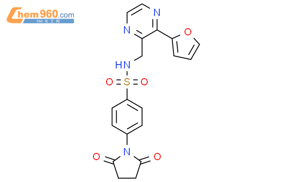 2034363 80 7 4 2 5 Dioxopyrrolidin 1 Yl N 3 Furan 2 Yl Pyrazin 2