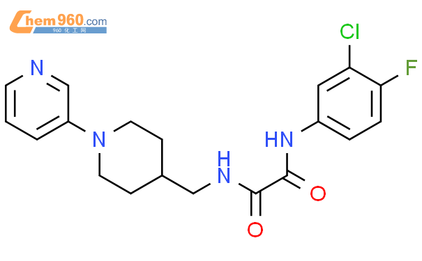 2034614 57 6 N 3 Chloro 4 Fluorophenyl N 1 Pyridin 3 Ylpiperidin 4