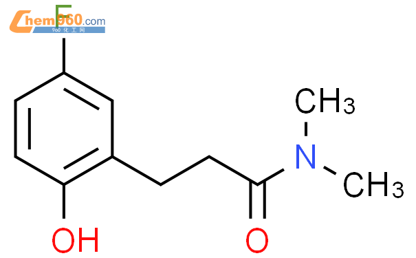 2040466 20 2 Benzenepropanamide 5 fluoro 2 hydroxy N N dimethyl 化学式结构