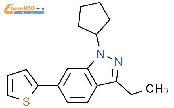 H Indazole Cyclopentyl Ethyl Thienyl