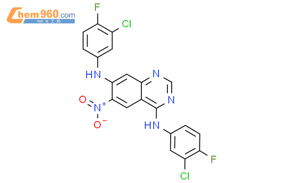 N N Bis Chloro Fluorophenyl Nitroquinazoline