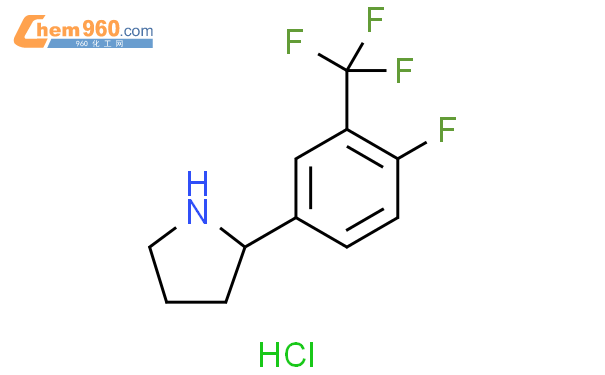 2044796 26 9 2 4 Fluoro 3 Trifluoromethyl Phenyl Pyrrolidine