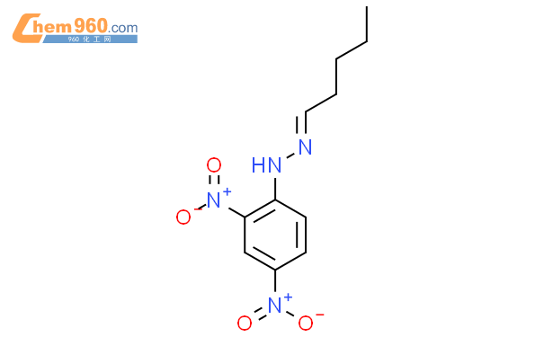 正戊醛 2,4-二硝基苯腙结构式
