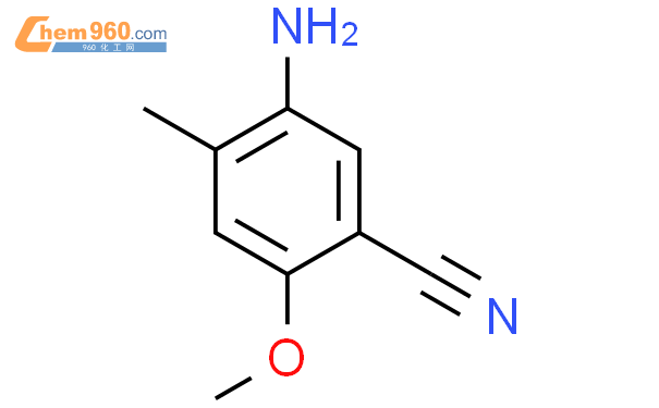 2122548 84 7 5 氨基 2 甲氧基 4 甲基苯甲腈化学式结构式分子式mol 960化工网