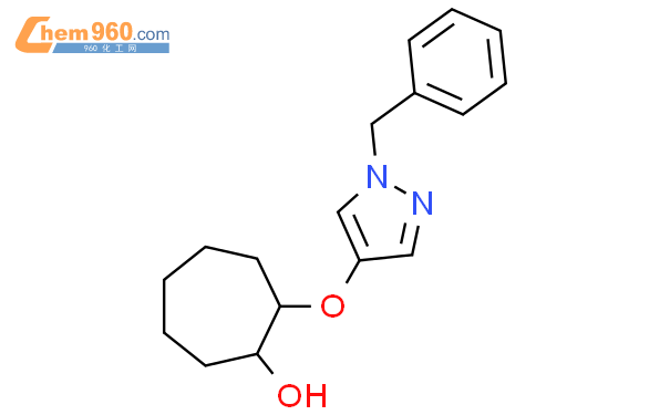 2137717 22 5 2 1 benzyl 1H pyrazol 4 yl oxy cycloheptan 1 olCAS号