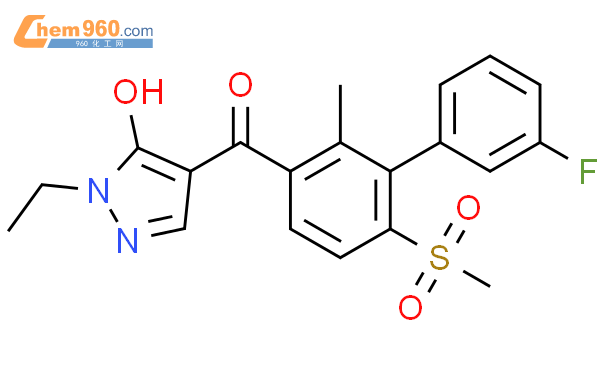 216486 53 2 Methanone 1 Ethyl 5 Hydroxy 1H Pyrazol 4 Yl 3 Fluoro 2