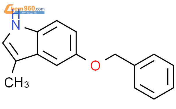 21987 24 6 5 benzyloxy 3 methyl 1H indole化学式结构式分子式molsmiles 960化工网