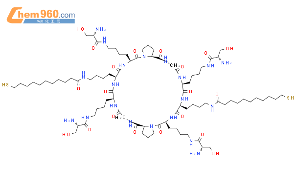 Cyclo Glycyl N L Seryl L Lysyl N Mercapto