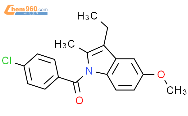 H Indole Chlorobenzoyl Ethyl Methoxy Methyl