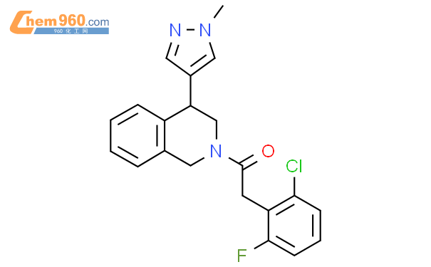 2309606 31 1 2 2 Chloro 6 Fluorophenyl 1 4 1 Methyl 1H Pyrazol 4 Yl