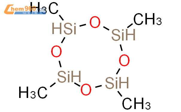 2370 88 9 2 4 6 8 四甲基环四硅氧烷CAS号 2370 88 9 2 4 6 8 四甲基环四硅氧烷中英文名 分子式 结构式