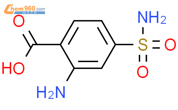 25096 72 4 2 氨基 4 氨基磺酰基 苯羧酸化学式结构式分子式molsmiles 960化工网