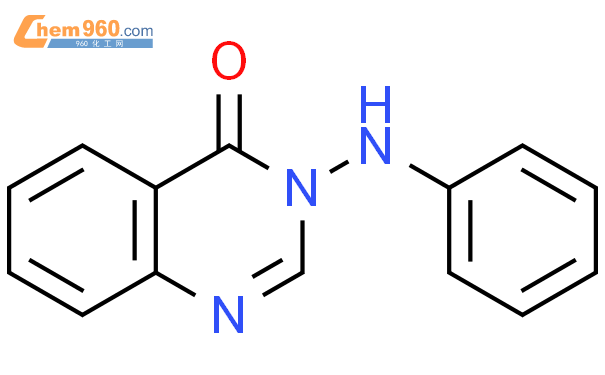 25818 90 0 4 3H Quinazolinone 3 phenylamino 化学式结构式分子式molsmiles