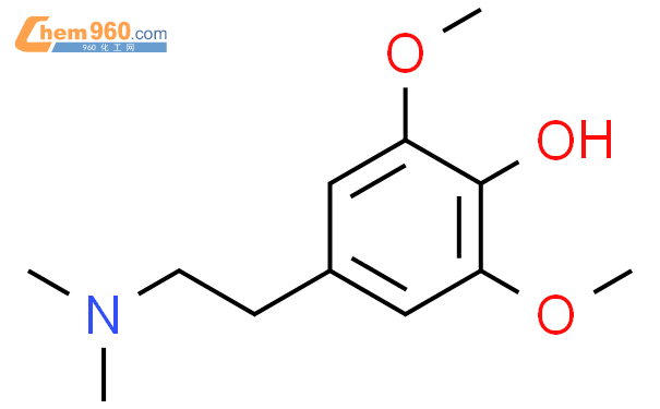 26237 24 1 Phenol 4 2 dimethylamino ethyl 2 6 dimethoxy CAS号 26237