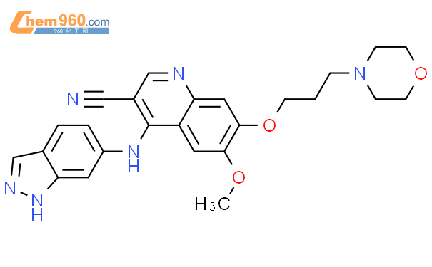 4 1H 吲唑 6 基 氨基 6 甲氧基 7 3 吗啉丙氧基 喹啉 3 甲腈厂家 4 1H 吲唑 6 基 氨基 6 甲氧基 7