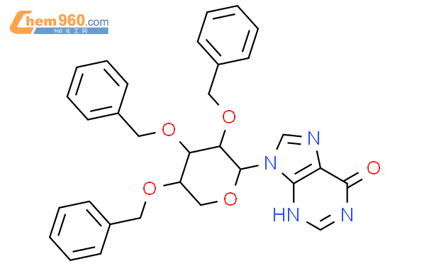 26848 06 6 Hypoxanthine 9 2 3 4 Tri O Benzyl A D Arabinopyranosyl